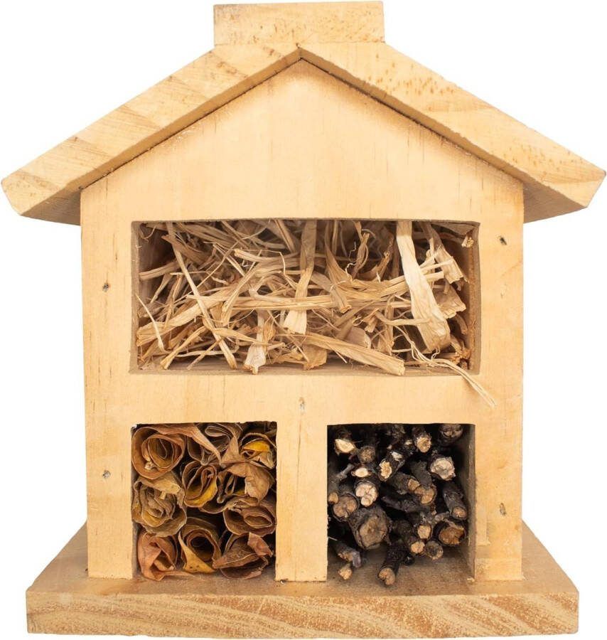 Insectenhotel lijm 19 x 13 x 27 cm 1 stuk 1 kleur