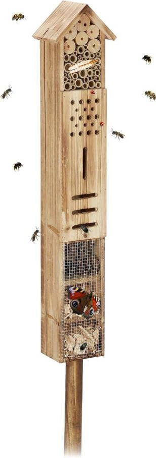 Insectenhotel op paal Insectenhotels Bijenhotel Insectenhotel Must have voor in uw tuin!