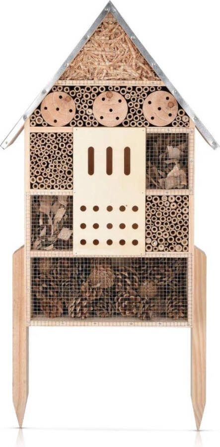 Insectenhotel op paal Insectenhotels Bijenhotel Insectenhotel Must have voor in uw tuin!