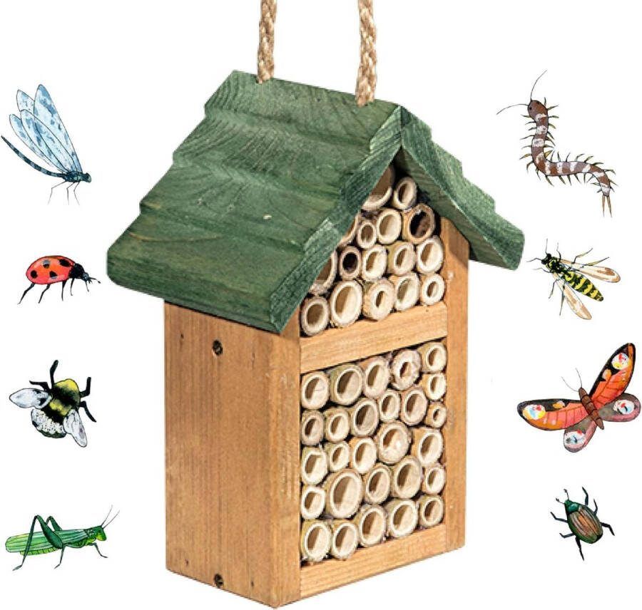 Insectenhotel voor in de tuin Huisvormig 7 verdiepingen insectenhotel