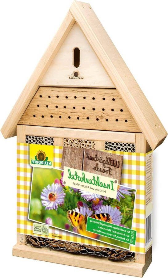 Insectenhotel voor wilde bijen lieveheersbeestjes Wildgärtner Freud 1 stuk