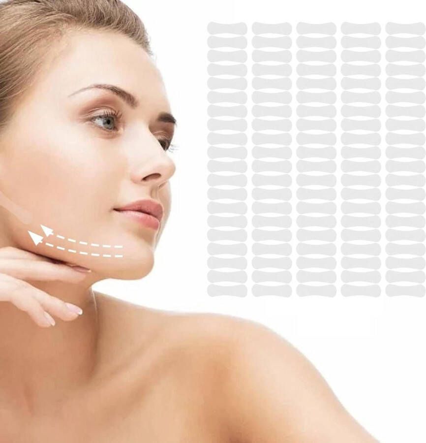 Instant Face Lift Tape Face Lift Sticker voor Dubbele Kin V Face 100st Facelift tape