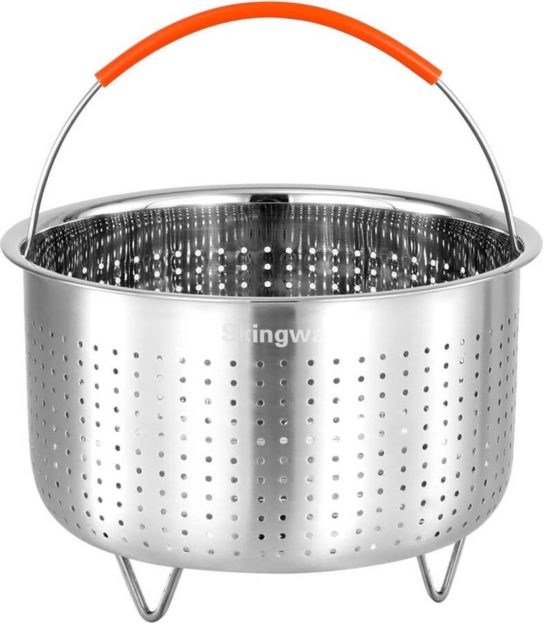Instant Pot Steamer Basket roestvrijstalen groentestoommand stoommandinzet voor potten (8qt)