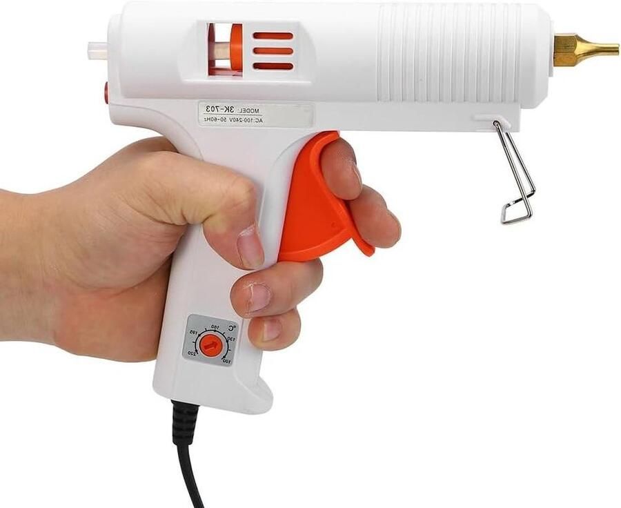 Instelbare temperatuur lijmpistool met hoog vermogen 110 W knutselreparatiegereedschap voor kleine ambachtslieden thuis en op kantoor
