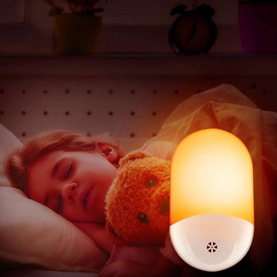 Intelligent nachtlampje Automatische Plug-and-Play Nachtverlichting Plug-in Wandlamp Sensor Nachtlamp voor slaapkamer badkamer toilet trap keuken hal