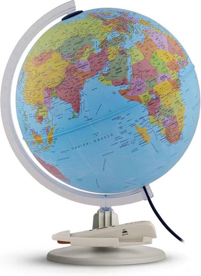 Interactieve Parlamondo leerwereldbol voor kinderen sprekende pen 6 talen diameter 30 cm