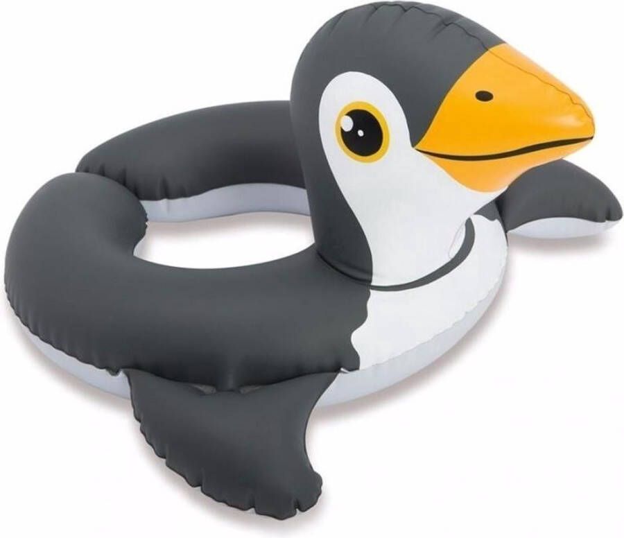 Intex Pinguin zwemband Zwart Wit Oranje 64 cm