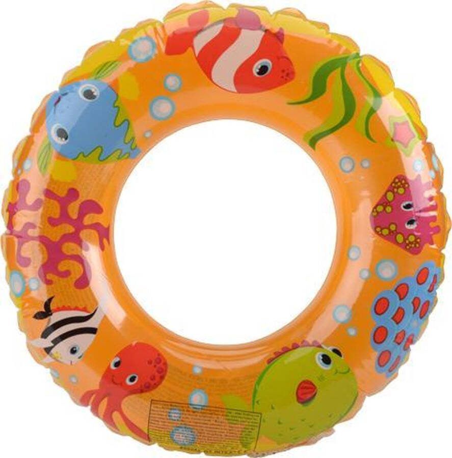 Intex Zwemband Zwemring- Oranje- Ocean Reef Print 61cm