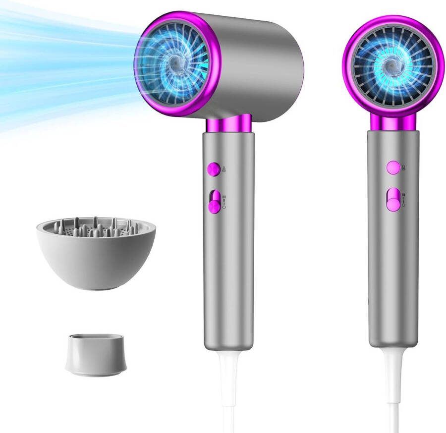 Ionische Föhn met Diffuser Professionele Föhn met Diffuser Haardroger Reis Föhn