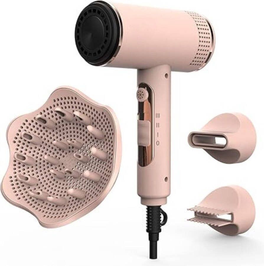 Ionische Föhn met Diffuser Professionele Föhn met Diffuser Haardroger Reis Föhn