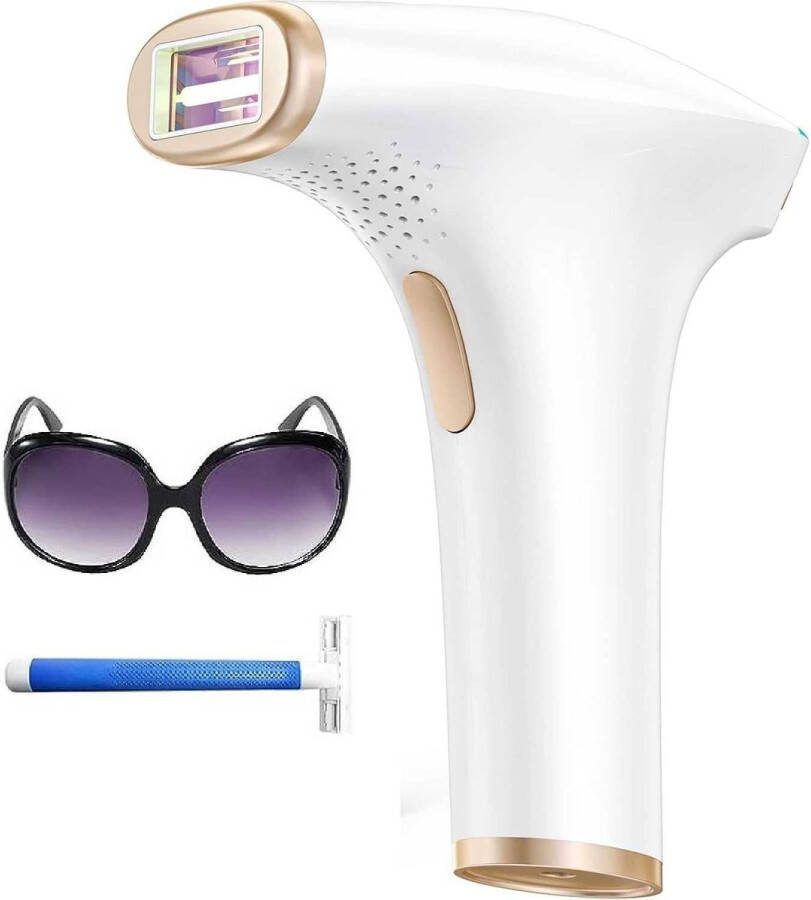 IPL Haarverwijderingsapparaat 999.900 Lichtflitsen 9 Energielevels 3 Functies HR SC RA Groot Behandeloppervlak 5 cm² Pijnloos en Permanent Geschikt voor Mannen en Vrouwen Gezicht Oksels Benen Lichaam