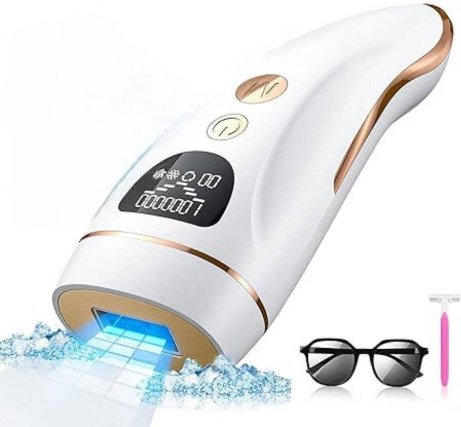 IPL Laser Ontharingsapparaat Laser Ontharing Met IJskoeling Ontharing Laser Ontharingsapparaat Laser Ontharingsapparaten Laser Ontharingsapparaat Voor Vrouwen En Mannen Voor Gezicht En Lichaam 9 Energieniveaus