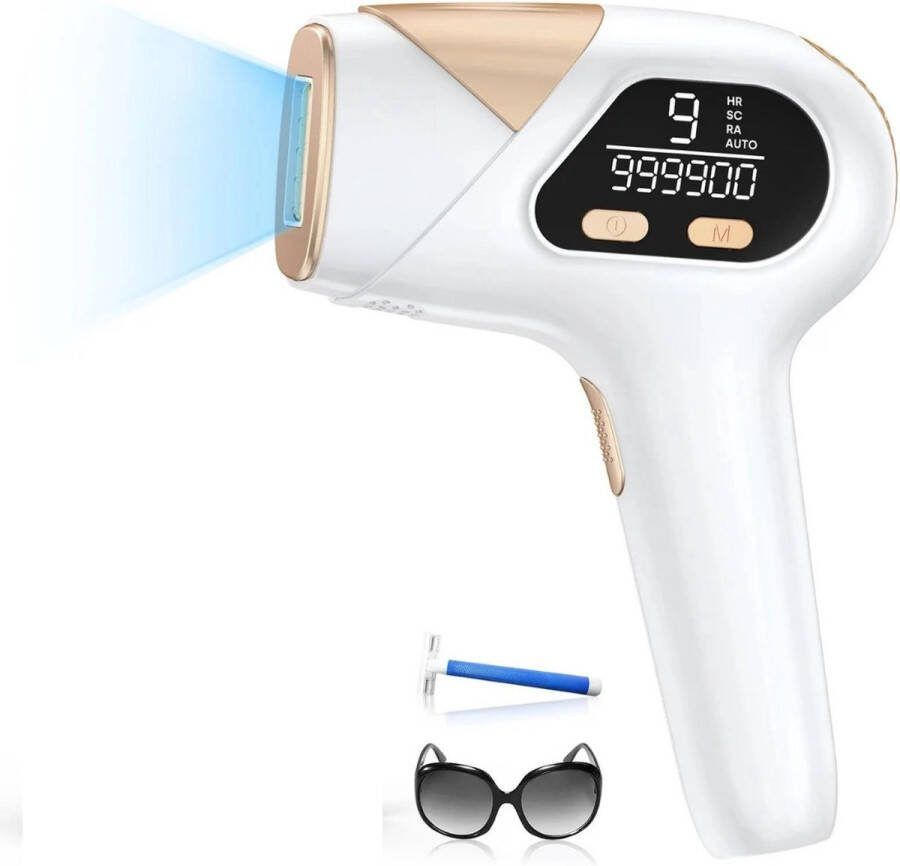 IPL Laser Ontharingsapparaat Laser Ontharing Ontharingsapparaat Laser Ontharingsapparaten Laser 999.900 Flitsen 9 Energieniveaus 3 in 1 Functie Voor Permanente Haarverwijdering Automatische & Handmatige Modus Voor Heel Het Lichaam