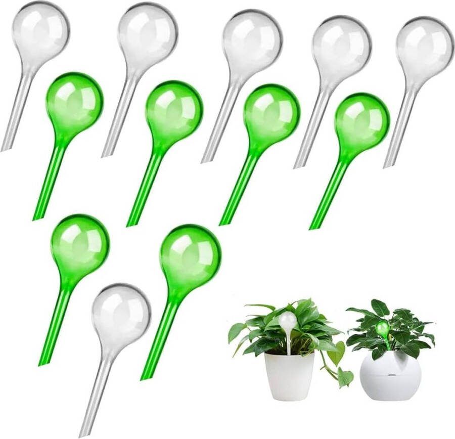 Irrigatiebal voor planten 12 stuks kleine planten gietballen automatische irrigatieballen potplanten zelfbewatering pvc irrigatie voor kamer buitenplanten 12 5 x 5 cm
