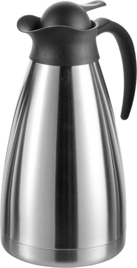 Isoleerkan 1 5 liter RVS zilver zwart