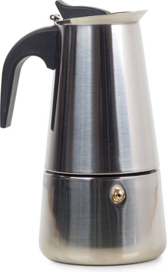 Italiaanse Espresso Percolator- Koffiemaker- Coffee Maker- Stainless Steel- 300 ml 6 Kops