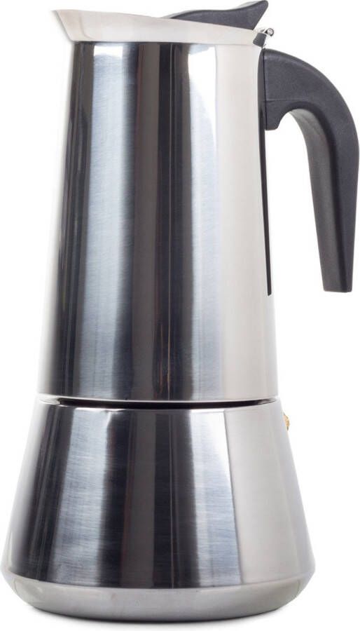 Italiaanse Espresso Percolator- Koffiemaker- Mokapot- Coffee Maker- Stainless Steel- 12 Kops 600ml