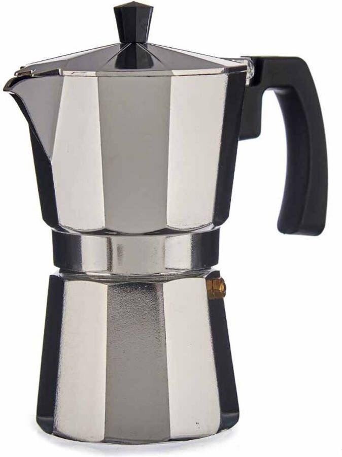 Kinvara Percolator Italiaans koffiezetapparaat Aluminium zilver 150 ml Koffiezetter Percolators