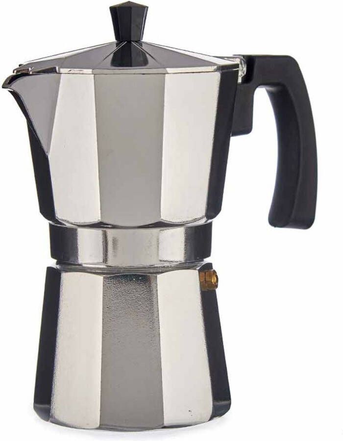 Kinvara Percolator Italiaans koffiezetter Aluminium zilver 300 ml Koffiezetter Percolators