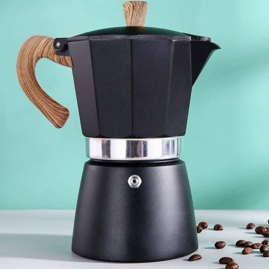 Italiaanse Moka Pot 6 Kop 10oz Kookplaat Espresso Maker Camping Handleiding Cubaanse Koffie Percolator