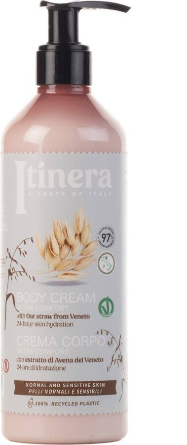 PRODUKT ITINERA Crème bodylotion voor de normale en gevoelige huid met haver uit Veneto 97% natuurlijke ingrediënten 370 ml (6 stuks)