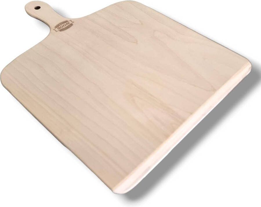 Izzaschuiver van berkenhout 30 x 41 5 x 7 mm glad oppervlak pizzaschep pizzabord broodplank flambéeplank