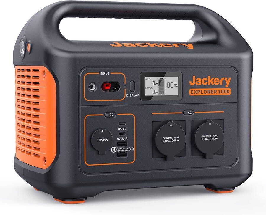 Jackery Explorer 1000 Draagbare Powerstation Solar Generator kamperen off-grid survival 230V Power Station