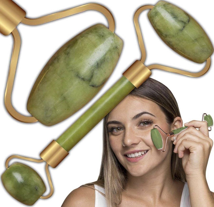 Jade Roller Face Massager voor huidverzorgingsroutine Anti-aging Eye Puffers Treatment Huidverstrakking Face Roller Face Massager Facial Roller Skin Care Device