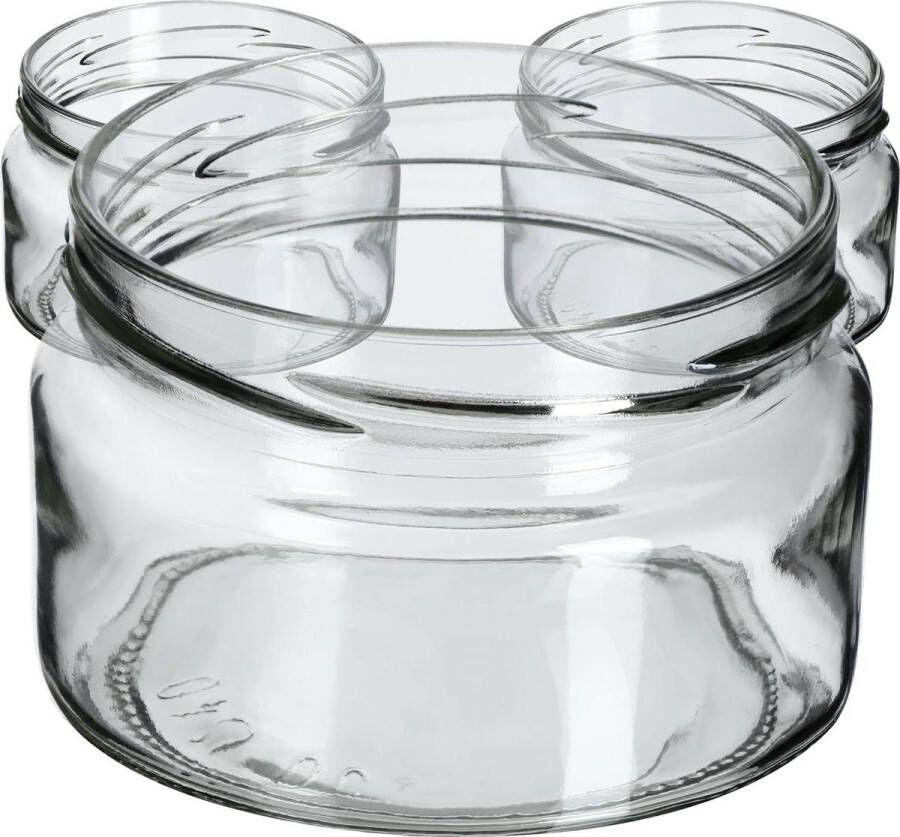 Jampotjes met deksel 250 ml inmaakpotten luchtdichte mini-potten voor honing en specerijen cadeauverpakking 10 stuks zonder deksel jampotjes met deksel