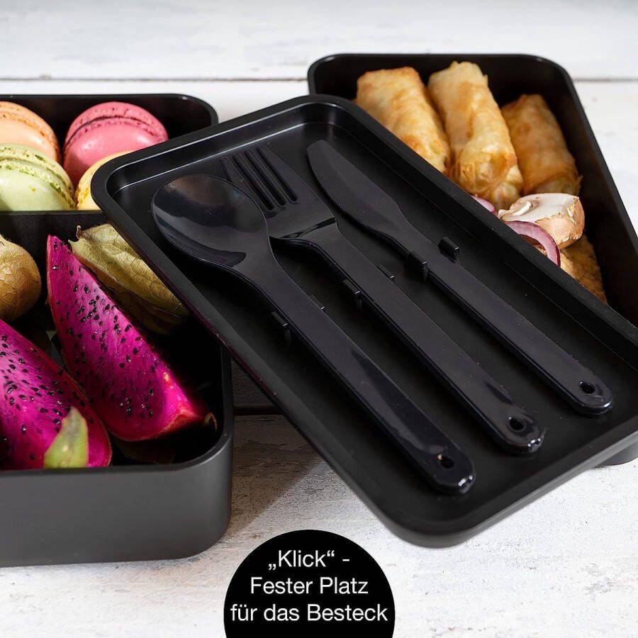 Japanese Bento Box Perfect Lunch Box for Adults and Children Lunch Box with Compartments Ideal for Work School and on the Go Moritz & Moritz