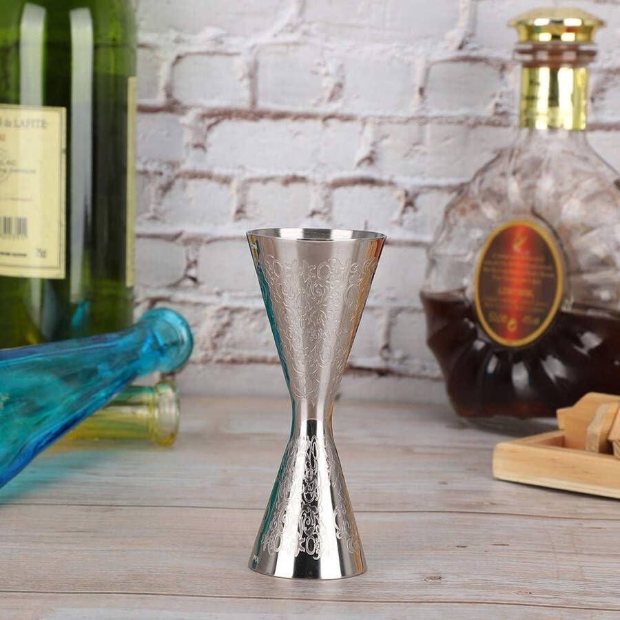 Japanse 304 Roestvrijstalen Jigger Metingen Double Head Cocktail Jiggers Shot Measure Alcohol Maatbeker Bar Tool (30ml 45ml)