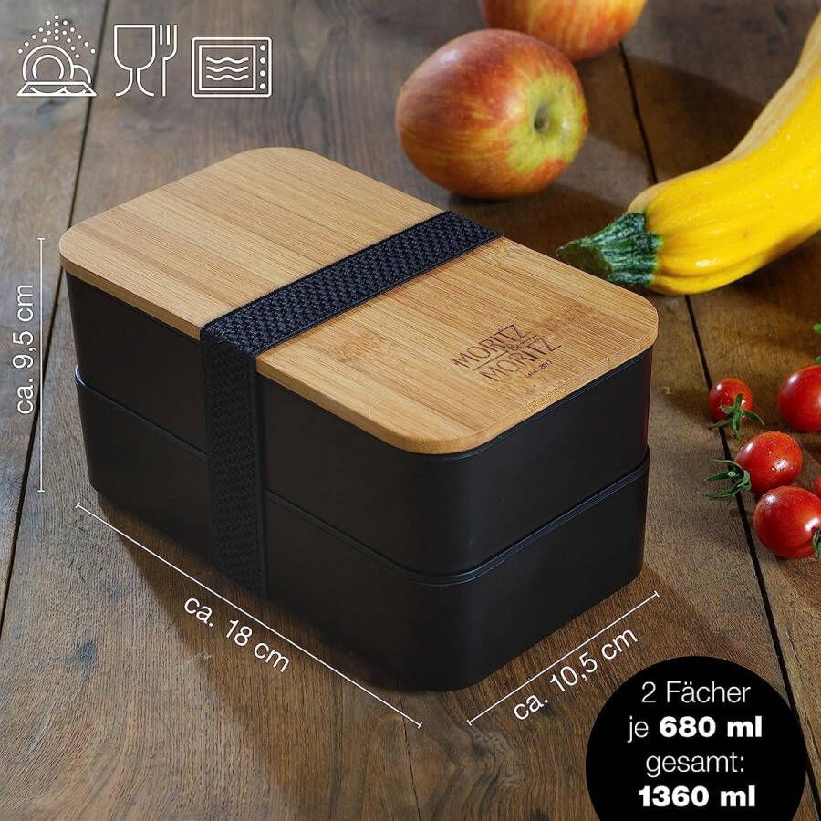 Japanse Bento Box Perfecte lunchbox voor volwassenen en kinderen broodtrommel met vakken ideaal voor werk school en onderweg