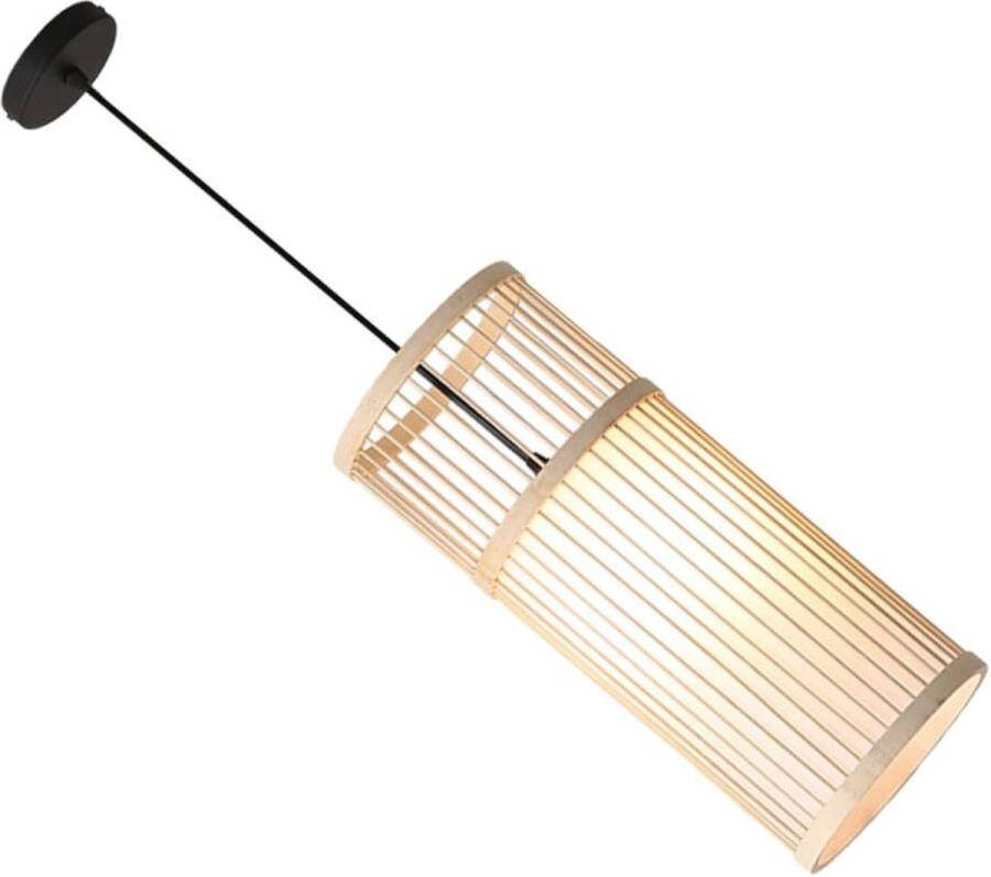 Japanse Hanglamp Bamboe Kroonluchter met Geweven Design Antieke Lantaarn Plafondlamp