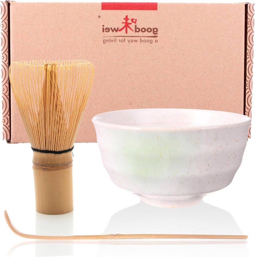 Japanse Matcha Theeset Theeceremonie 3-delig Shiro
