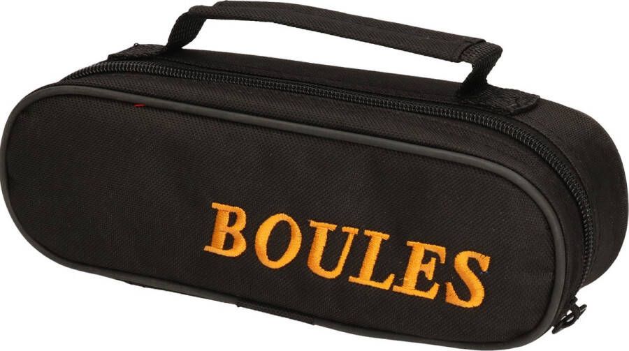 Merkloos Jeu de boules set van 3x ballen in draagtas Jeu de Boules