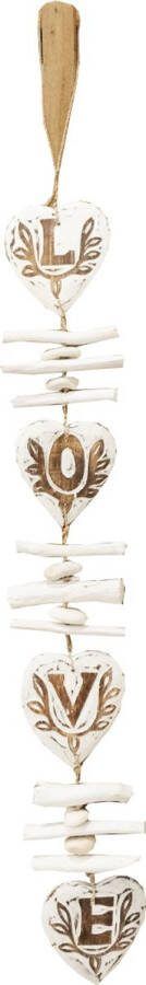 JoJo Living Woonaccessoires Hanger Houten hanger Hartje Love Gekleurd Handgemaakt