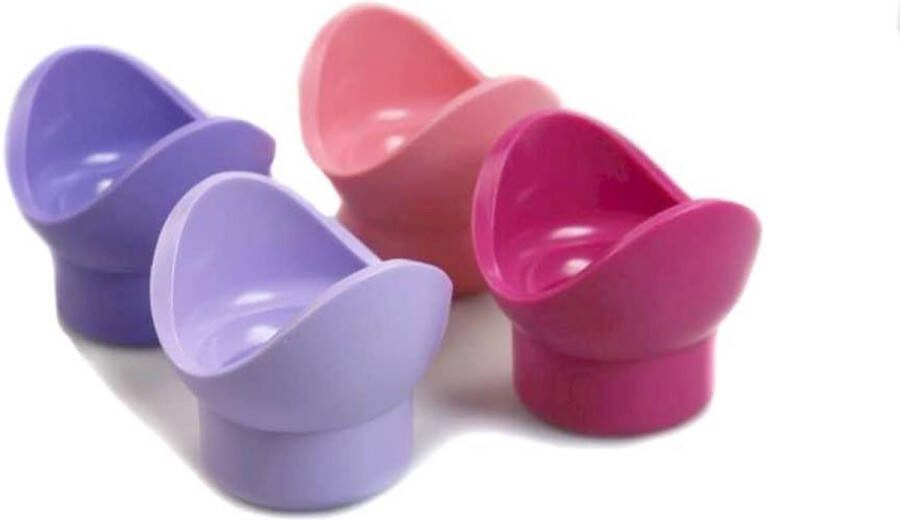 Jonge golf Eierdopje Lichtpaars Donkerpaars Roze Set van 4