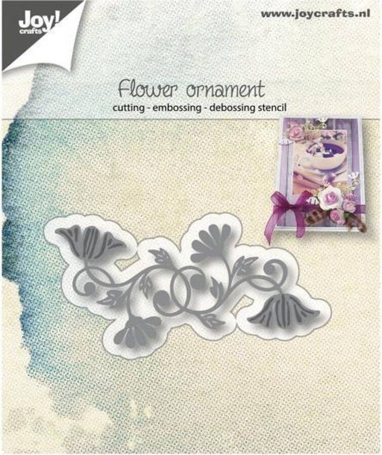 Joy!Crafts • Snijstencil Bloemen ornament 32x70mm