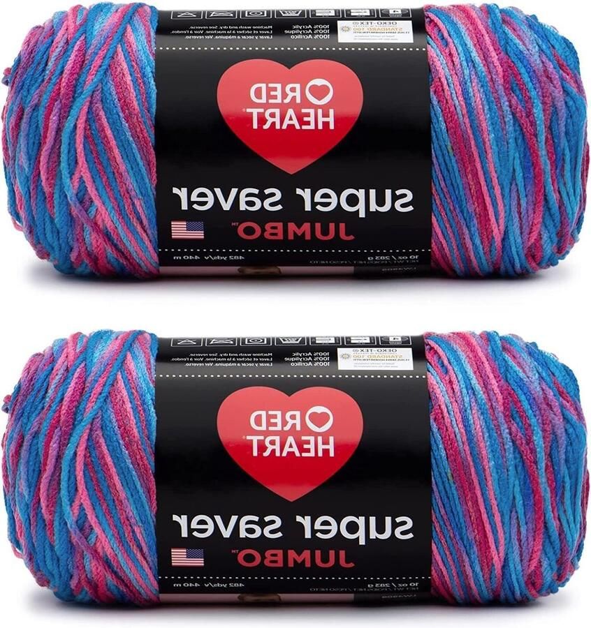 Jumbo Bonbon Garen 2 Pack Super Saver 283g 10oz Acryl Medium Worsted 400 Yards Breien haken