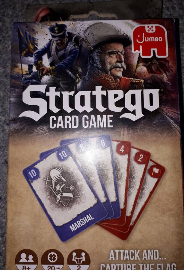 Jumbo card game Stratego kaartspel val aan en verover de vlag
