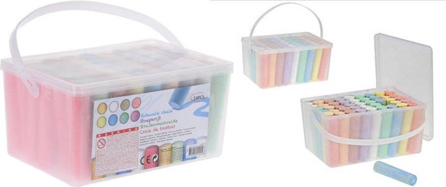 Merkloos Sans marque Jumbo Stoepkrijt 54 stuks
