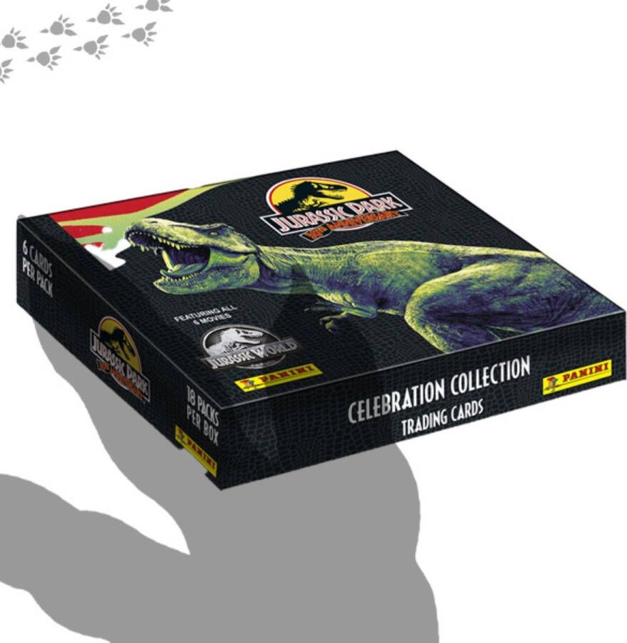 Jurassic Park 30TH Anniversary Tcg Booster Box (18 Booster packs) Panini