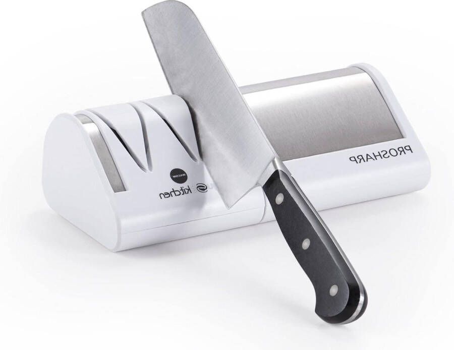 Just Kitchen 827 Prosharp Professionele elektrische messenslijper met diamantschijven Slijpmachine messenslijper