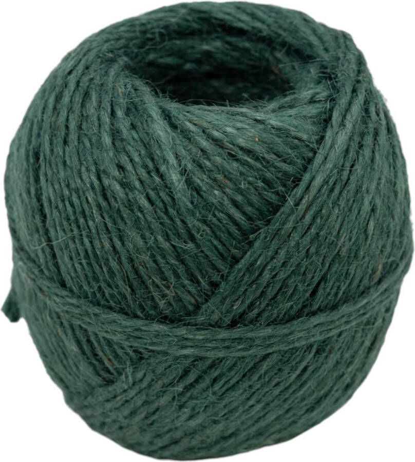Jute bindtouw mosgroen 75 m lengte 2 5 mm dikte Decoratie Glas Vaas Droogbloemen Boeket Bloemstuk Hooby Knutselen Creatief