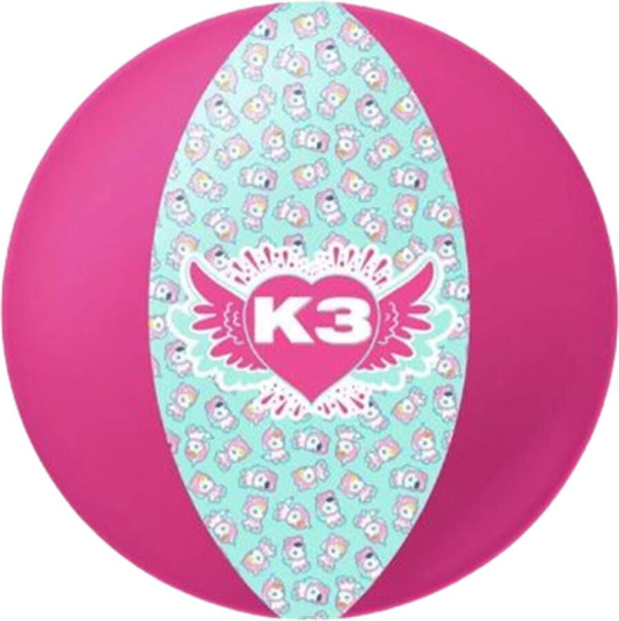 K3 Strandbal Roze Blauw 33 cm Opblaasbaar Zomer Zwemmen