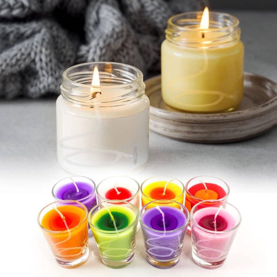 Kaars Wicks 300 Stuks Kaarslonten met 60 Stuks Wick Stickers 1 Stuk Roestvrijstalen Kaars Lont Centreerapparaat 3 Verschillende Maten Smokeless Prewaxed Candle Wicks Natuurlijke Kaars Wicks voor Het Maken van Kaarsen Kaars DIY(10 15 20CM)