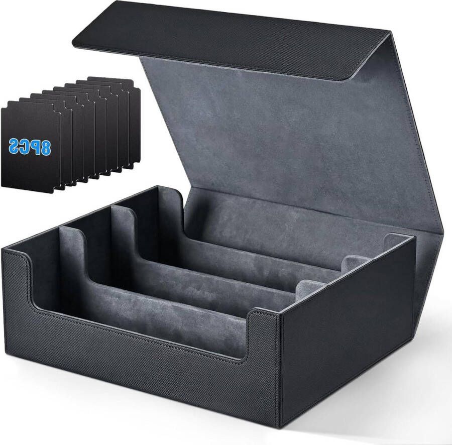 Kaartenhouder voor meer dan 2000 kaarten verzamelkaartdoos PU-lederen opslag met magnetische sluiting ideaal voor MTG Magic the Gathering Yu-Gi-Oh! TCG's