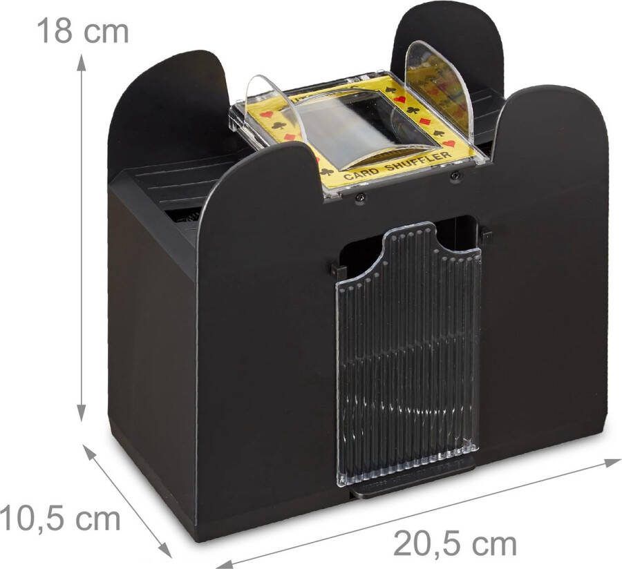 Kaartenschudder 6 decks Schudmachine Kaarten schudder Elektrisch Automatisch Speelkaarten Kaartspellen Kaartenschudmachine
