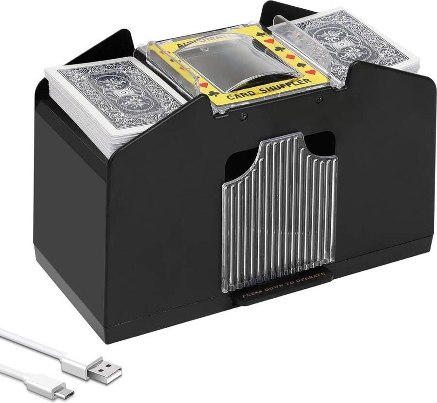 Kaartenschudder Schudmachine Kaarten schudder Elektrisch Automatisch Speelkaarten Kaartspellen Kaartenschudmachine