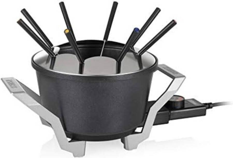 Kaasfondue Set Kaasfondue Pan Kaasfondue Pan Aardewerk 1 5L Zwart